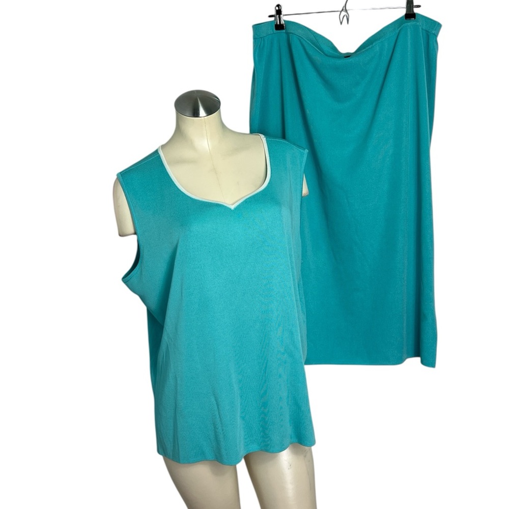 Ming Wang 2 PC Knit Skirt Set Size 2X